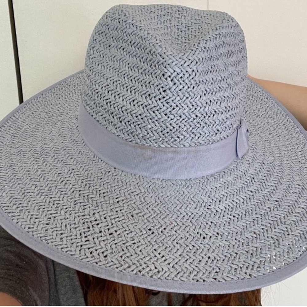 Olive and Pique structured straw rancher fedora hat - Picture 2 of 5